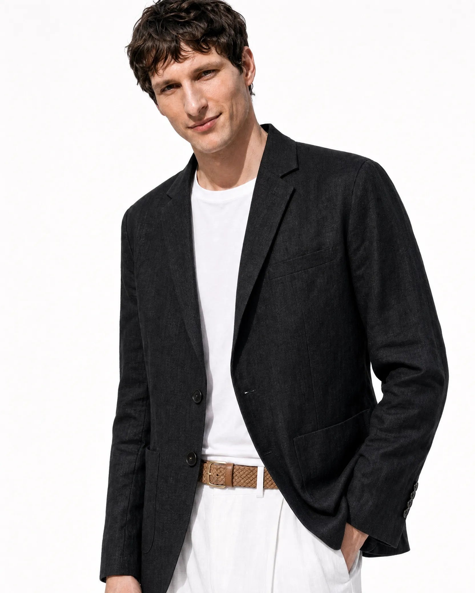 Nina Soft Suade Blazer - Black