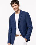 Nina Soft Suade Blazer - Dark Blue