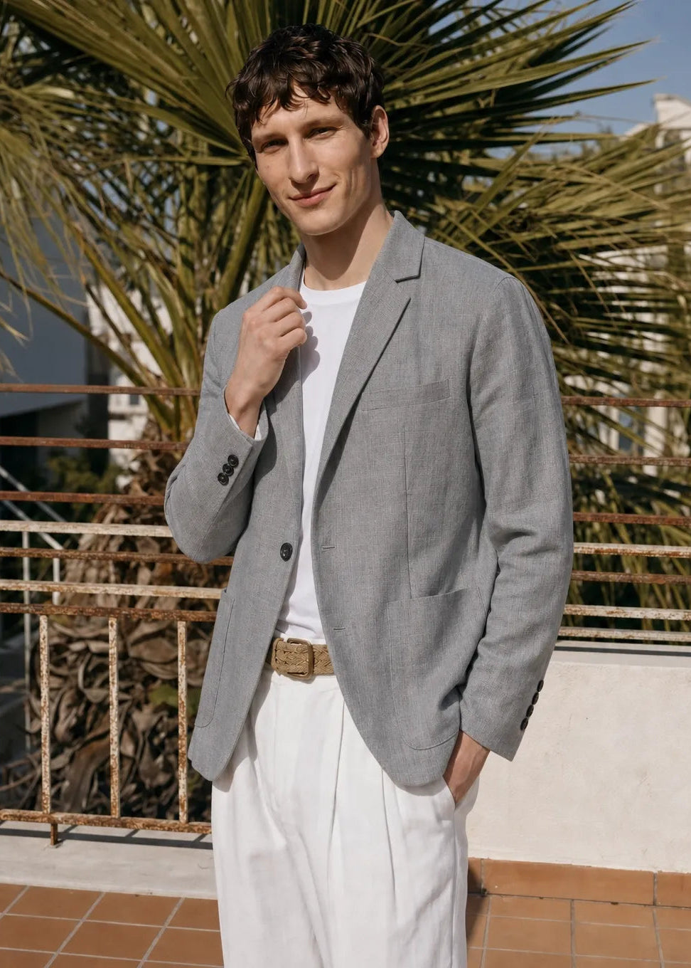 Nina Soft Suade Blazer - Grey