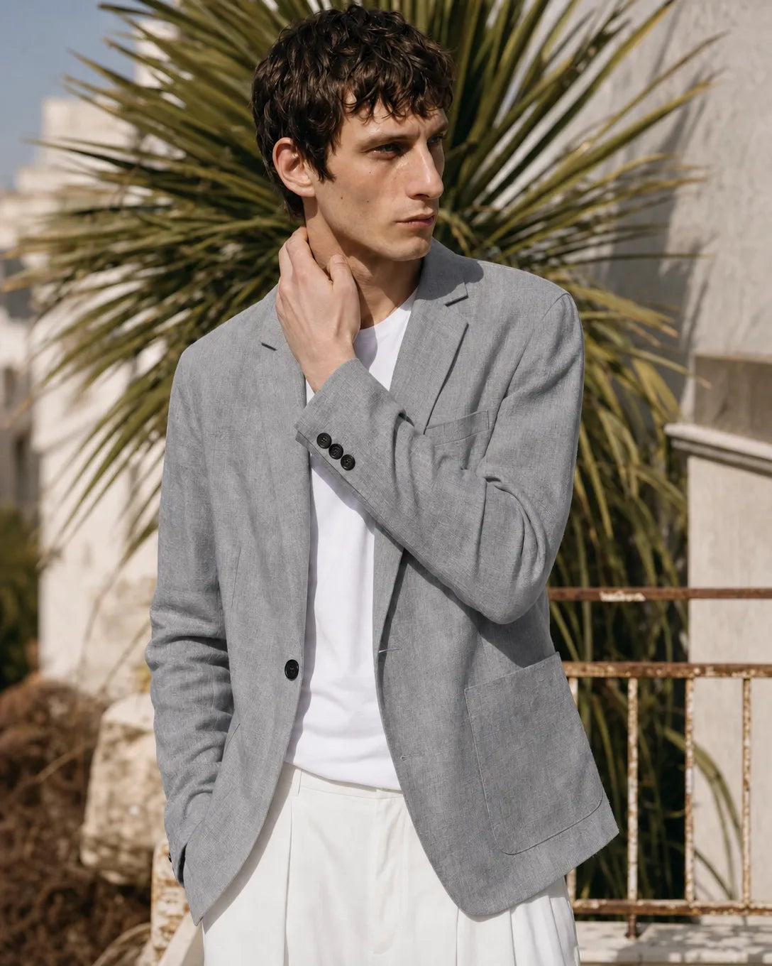 Nina Soft Suade Blazer - Grey