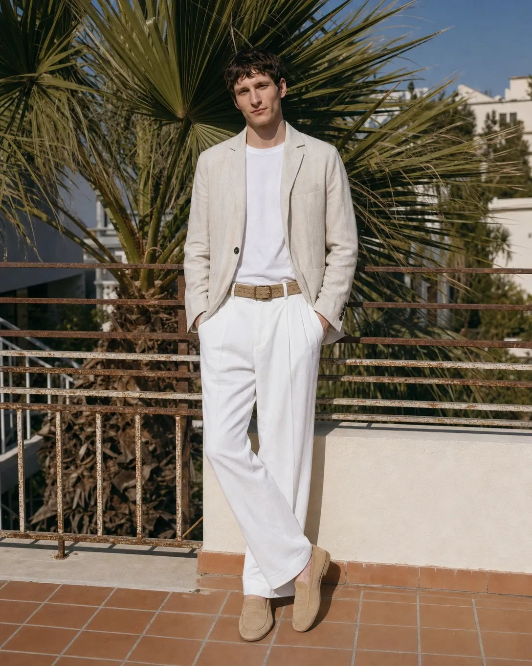 Nina Soft Suade Blazer - Beige