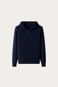 Colete Premium de Cashmere Azul-Marinho